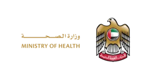 A logo of MOH